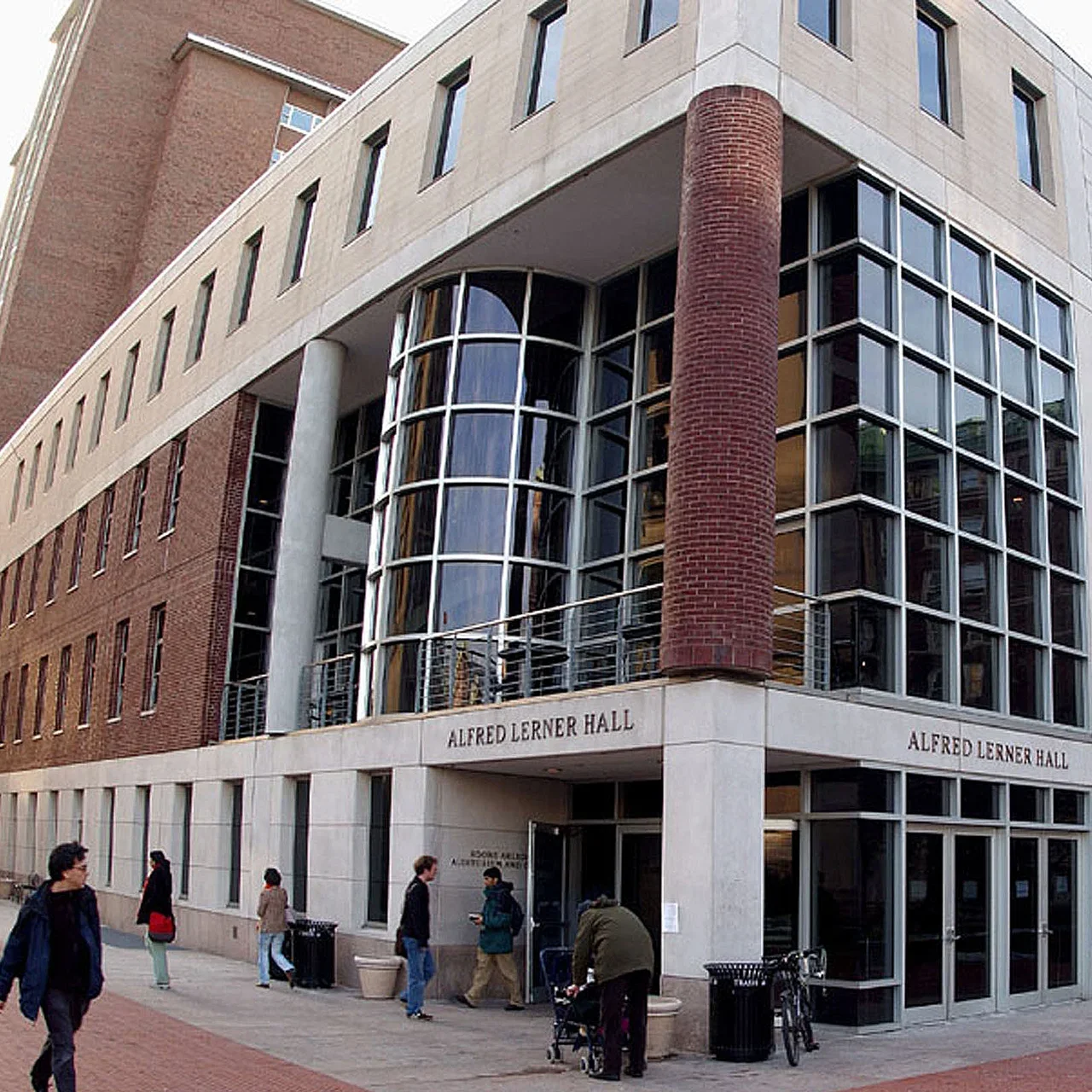A view of the Lerner Hall entrance