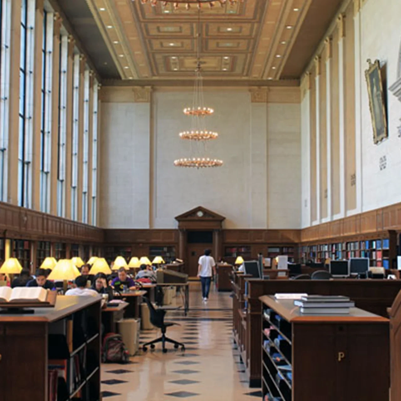 The Butler Library reading room.